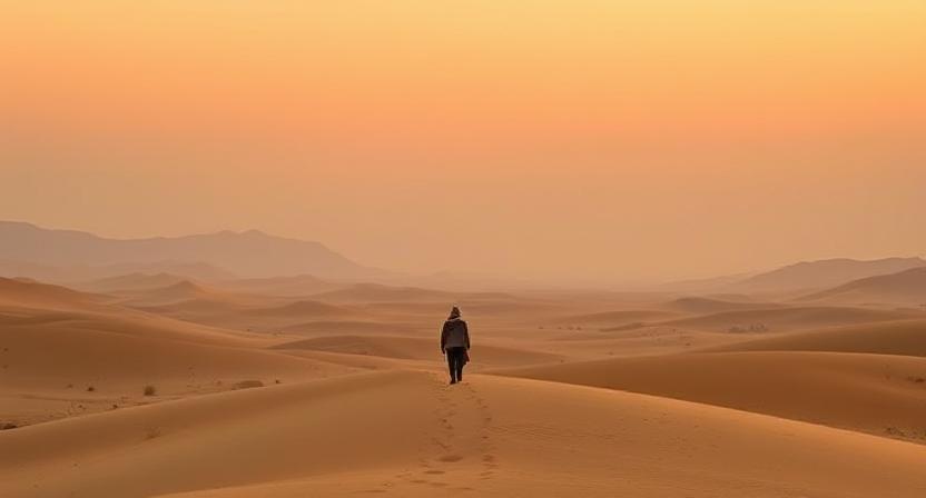 Khwab Mein Registan Mein Chalna